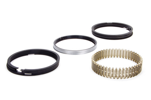 Piston Rings - Claimer Moly Series - 4.155 in Bore - Drop In - 1/16 x 1/16 x 1/8 in Thick - Standard Tension - Iron - Plasma Moly - 8-Cylinder - Kit