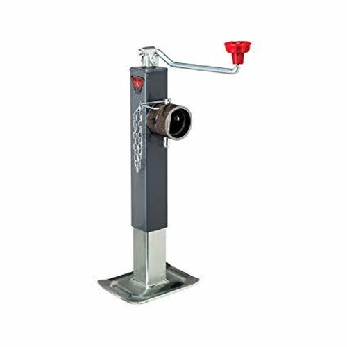 Trailer Jack - Bulldog - Topwind - 10 in of Travel - 8000 lb Capacity - Steel - Gray Paint - Each