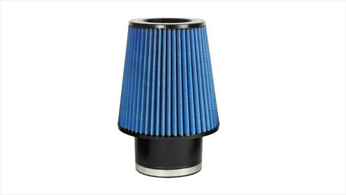 Air Filter Element - MaxFlow 5 - Clamp-On - Conical - Oiled - 7.5 in Base - 5.5 in Top Diameter - 8 in Tall - 4.5 in Flange - Reusable Cotton - Blue - Universal - Each
