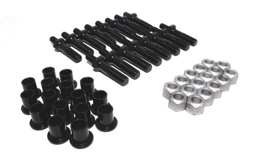 Rocker Arm Nut - 7/16-20 in Thread - Conversion to Adjustable - Steel - Black Oxide - Big Block Chevy - Kit