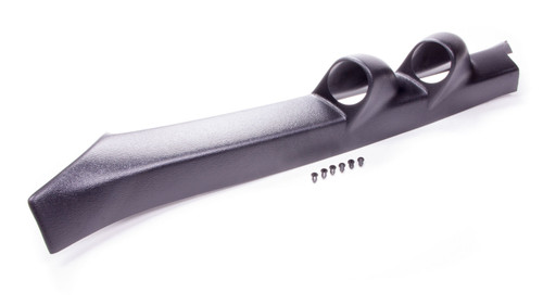 Gauge Pod - Two 2-1/16 in Diameter Gauges - Full Pillar - Plastic - Black - T-Top - GM F-Body 1982-92 - Each