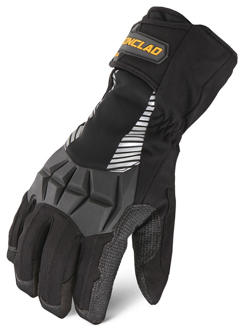 Shop Gloves - Cold Condition Tundra - Insulated / Reinforced Fingertips and Palm - Hook and Loop Closure - Kevlar - Black - X-Large - Pair