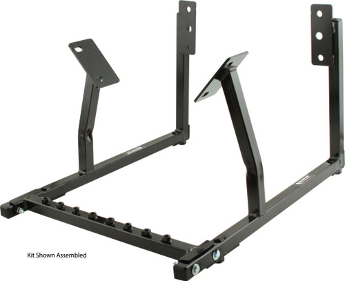 Engine Cradle - Heavy Duty - 1 in Square Tube - Hardware Included - Steel - Black Powder Coat - GM LS-Series - Each