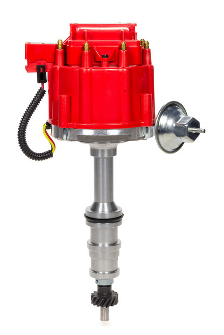 Distributor - Ready-To-Run - Magnetic Pickup - Vacuum Advance - HEI Style Terminal - Black - Ford FE-Series - Each