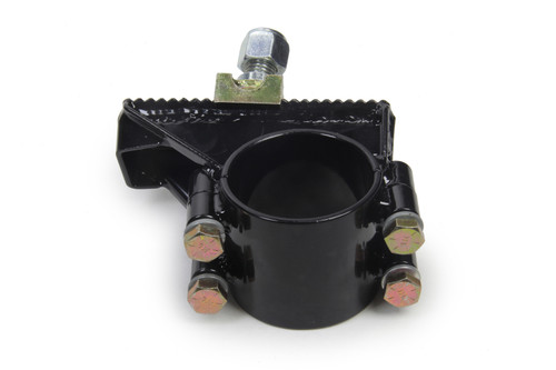 Panhard Bar Bracket - Axle Mount - Clamp-On - Angled - Below Centerline - Steel - Black Powder Coat - Each