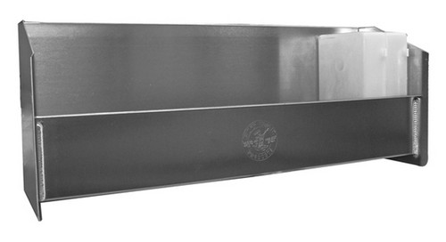 Gear Case Rack - Horizontal - 24 in Long - 9.75 in Tall - 7 in Deep - 12 Case Capacity - Aluminum - Natural - Each