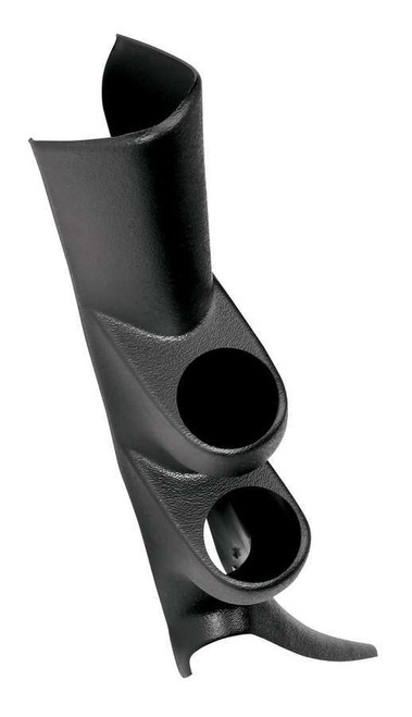 Gauge Pod - Two 2-1/16 in Diameter Gauges - Full Pillar - Plastic - Black - GM Fullsize Truck 1999-07 - Each