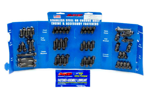 Engine and Accessory Fastener Kit - 12 Point Head - Chromoly - Black Oxide - Small Block Chevy - Kit