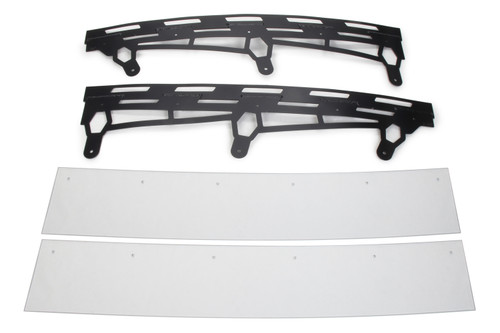 Spoiler - 60 x 5 in - 90 Degrees - 2-Piece - Polycarbonate Spoiler - Black Aluminum Brackets - ABC NextGen - Kit Spoiler - 60 x 5 in - 90 Degrees - 2-Piece - Polycarbonate Spoiler - Black Aluminum Brackets - ABC NextGen - Kit