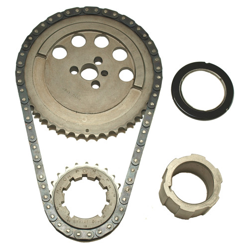 Timing Chain Set - Race Billet True Roller - Single Roller - 9 Keyway Adjustable - Thrust Bearing - Steel - LS1 / LS2 / LS6 - GM LS-Series - Kit
