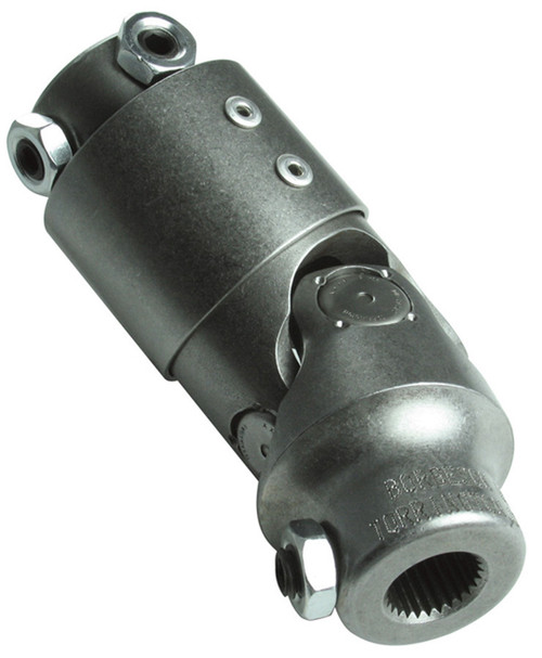 Steering Universal Joint - Single Joint - 3/4 in 36 Spline to 3/4 in 36 Spline - Vibration Dampener - Steel - Natural - Universal - Each