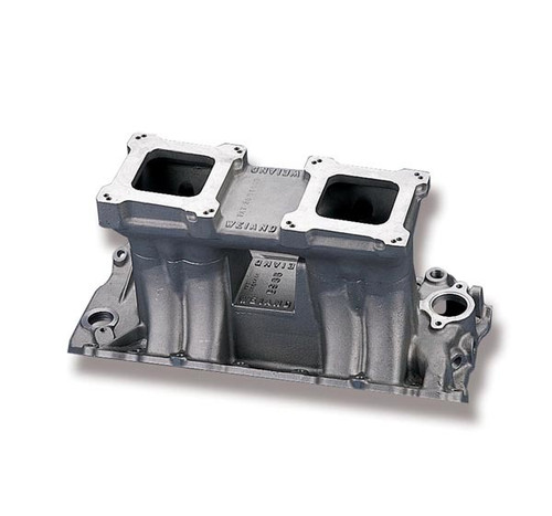 Intake Manifold - Hi-Ram - Dual Square Bore - Tunnel Ram - Rectangle Port - Aluminum - Natural - Big Block Chevy - Each Intake Manifold - Hi-Ram - Dual Square Bore - Tunnel Ram - Rectangle Port - Aluminum - Natural - Big Block Chevy - Each
