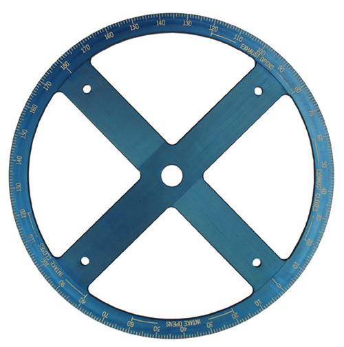 Degree Wheel - 16 in Diameter - Aluminum - Blue Anodized - Each