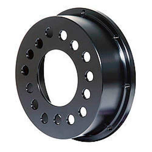 Brake Rotor Hat - 8 x 7.000 in Bolt Pattern - 5 x 4.50 / 4.750 / 5.00 in Wheel Bolt Pattern - 1.710 in Offset - 3.060 in Center - Aluminum - Black Paint - Drag - Each