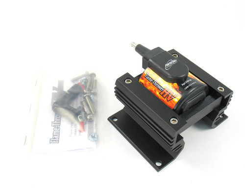 Ignition Coil - Flame Thrower HV - E-Core - 3 ohm - Male HEI - 60000V - Black - Pertronix Ignitor - Each