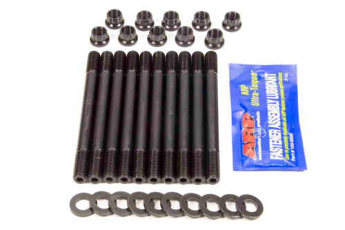 Main Stud Kit - 12 Point Nuts - 2-Bolt Mains - Chromoly - Black Oxide - Honda 4-Cylinder - Kit Main Stud Kit - 12 Point Nuts - 2-Bolt Mains - Chromoly - Black Oxide - Honda 4-Cylinder - Kit