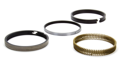 Piston Rings - Classic Race - 4.135 in Bore - File Fit - 1/16 x 1/16 x 3/16 in Thick - Standard Tension - Ductile Iron - Plasma Moly - 8-Cylinder - Kit