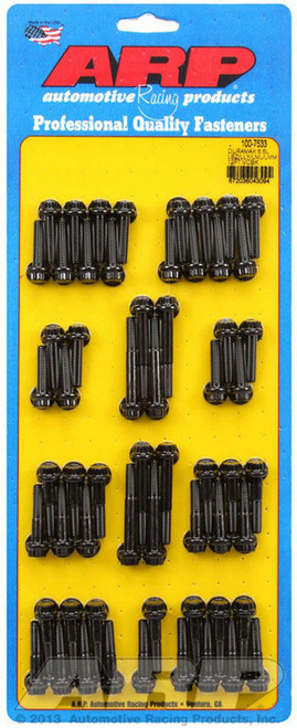 Valve Cover Fastener - Bolt - 1/4-20 in Thread - 12 Point Head - Chromoly - Black Oxide - 6.6 L - GM Duramax - Kit