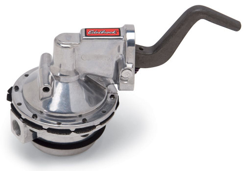 Fuel Pump - Performer RPM - Mechanical - 110 gph at 6 psi - 3/8 in NPT Female Inlet / Outlet - Aluminum - Polished - Gas - Pontiac V8 - Each