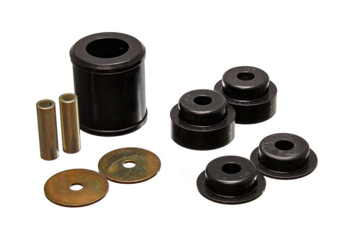 Differential Housing Mount Bushing - Hyper-Flex - Polyurethane / Steel - Black / Cadmium - Nissan 350Z 2003-08 - Kit