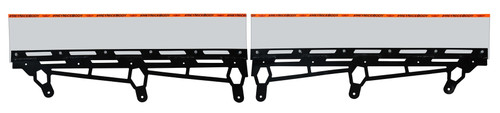 Spoiler - 64.5 x 6.5 - 90 Degrees - 2-Piece - Polycarbonate Spoiler - Black Aluminum Brackets - ABC NextGen - Kit