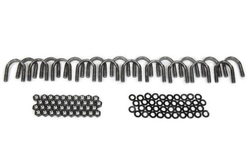 Universal Joint U-Bolt - Nuts / Washers Included - Steel - Natural - 1310 Series Yoke - Set of 10