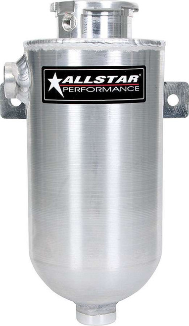 Recovery Tank - 1 qt - 1/2 in NPT Inlet - 3/8 in NPT Outlet - Filler Neck - Aluminum - Natural - Each