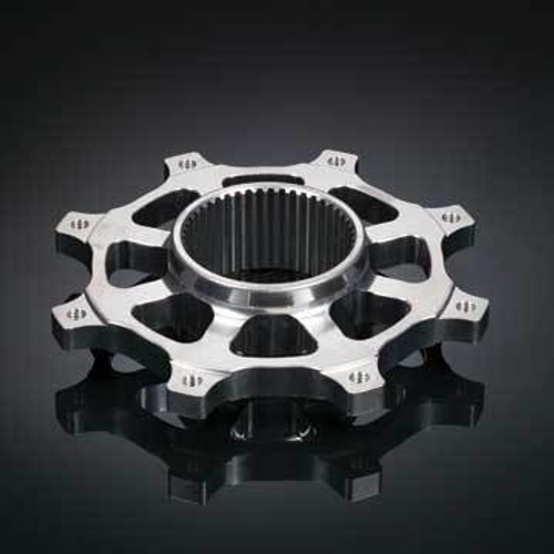 Brake Rotor Adapter - Rear Inboard - 2.750 x 42 Spline Axle Mount to 8 x 7.000 in Rotor Bolt Pattern - Aluminum - Natural - Each Brake Rotor Adapter - Rear Inboard - 2.750 x 42 Spline Axle Mount to 8 x 7.000 in Rotor Bolt Pattern - Aluminum - Natural - Each