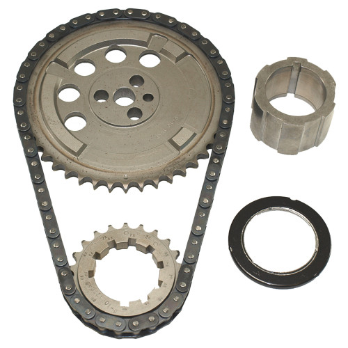 Timing Chain Set - Race Billet True Roller - Single Roller - 9 Keyway Adjustable - Thrust Bearing - Steel - LS2 - GM LS-Series - Kit