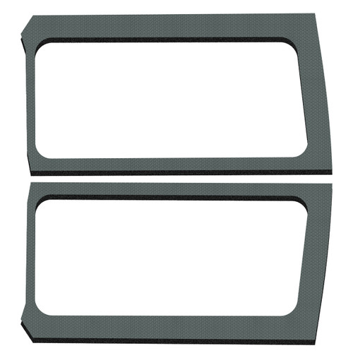 Sound Barrier - Rear Side Window - Self Adhesive Backing - Foam - Gray - 2-Door - Jeep Wrangler JL 2019-21 - Kit