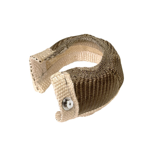 Wastegate Blanket - Titanium - Fastening Wire Included - Woven Fiberglass - Carbon Look - 40-45 mm Wastegates - Each