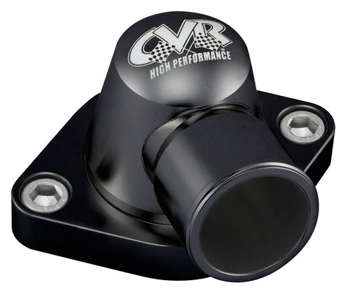 Water Neck - 90 Degree - 1-1/2 in ID Hose - Swivel - O-Ring - Aluminum - Black Anodized - Mopar B / RB-Series 1980-91 - Each
