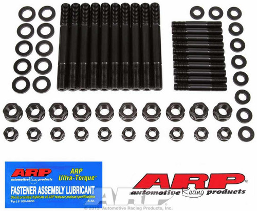 Main Stud Kit - Hex Nuts - 4-Bolt Mains - Chromoly - Black Oxide - Ford Cleveland / Modified - Kit Main Stud Kit - Hex Nuts - 4-Bolt Mains - Chromoly - Black Oxide - Ford Cleveland / Modified - Kit
