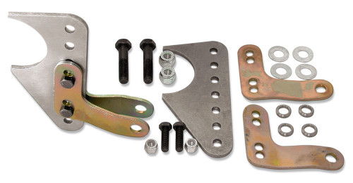 Shock Mount - Rear - Lower - Weld-On - Adjustable - Hardware Included - Steel - Natural - 3 in Axle Tube - Kit