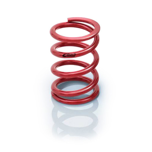 Coil Spring - Coil-Over - 2.5 in ID - 8 in Length - 1400 lb/in Spring Rate - Steel - Red Powder Coat - Each