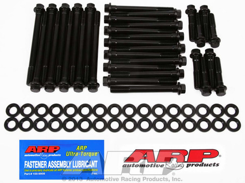 Cylinder Head Bolt Kit - High Performance Series - Hex Head - Chromoly - Black Oxide - Brodix - Big Block Chevy - Kit