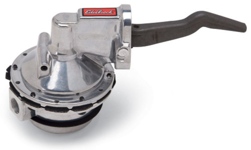 Fuel Pump - Performer RPM - Mechanical - 110 gph at 6 psi - 3/8 in NPT Female Inlet / Outlet - Aluminum - Polished - Gas - Ford FE-Series - Each