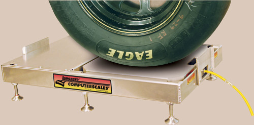 Scale Pad Leveler - Roll-Off - 2-1/2 in Height - Aluminum - Natural - Set of 4