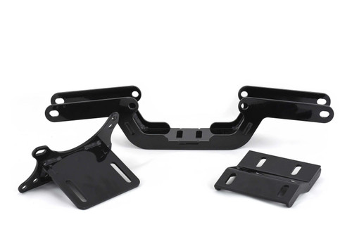 Transmission Crossmember - Bolt-On - Adapters Included - Steel - Black Powder Coat - Mopar B-Body 1966-70 - Kit