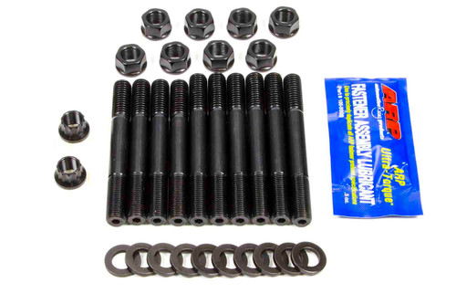 Main Stud Kit - Hex Nuts - 2-Bolt Mains - Chromoly - Black Oxide - Mopar 426 Hemi - Kit