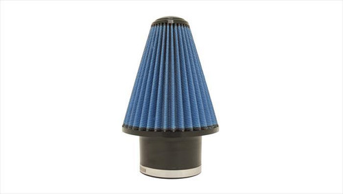 Air Filter Element - MaxFlow 5 - Clamp-On - Conical - Oiled - 7 in Base - 2.75 in Top Diameter - 9 in Tall - 4 in Flange - Reusable Cotton - Blue - Universal - Each