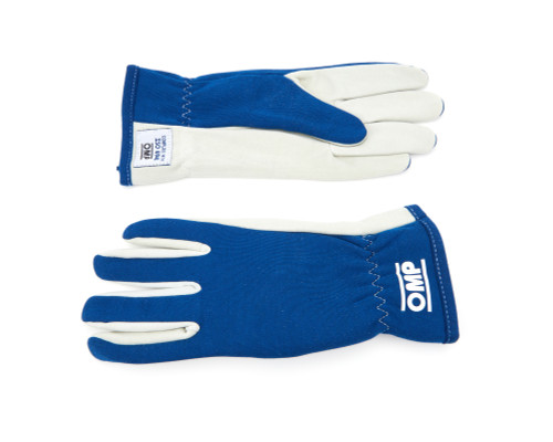 Driving Gloves - Rally - ISO Certified - Single Layer - Fire Retardant Fabric - Blue - X-Large - Pair