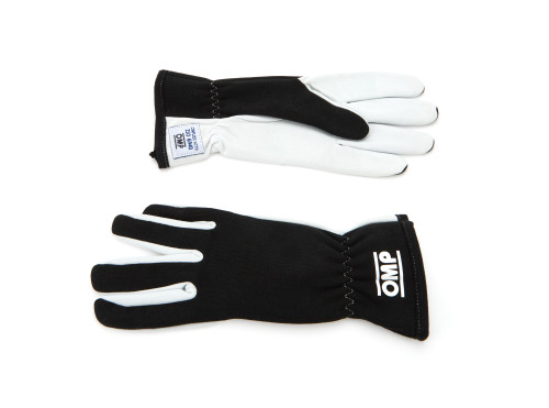 Driving Gloves - Rally - ISO Certified - Single Layer - Fire Retardant Fabric - Black - Small - Pair
