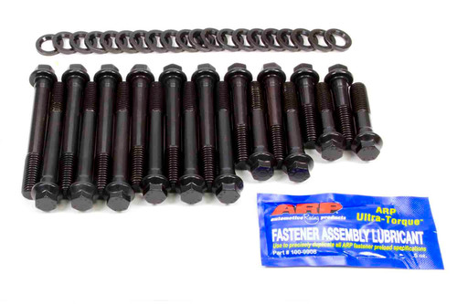 Cylinder Head Bolt Kit - High Performance Series - Hex Head - Chromoly - Black Oxide - Round Port - Pontiac V8 - Kit