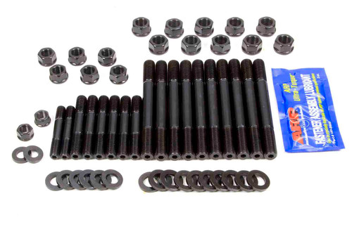 Main Stud Kit - Hex Nuts - 4-Bolt Mains - Chromoly - Black Oxide - Big Block Ford - Kit