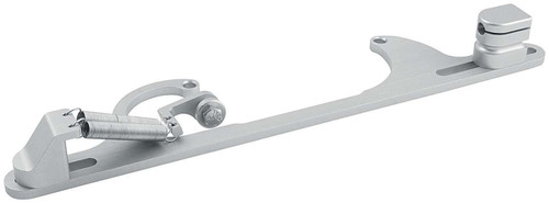 Throttle Cable Bracket - Carb Mount - Return Spring - Aluminum - Clear Anodized - Mopar Cable - Square Bore - Kit