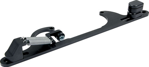 Throttle Cable Bracket - Carb Mount - Return Spring - Aluminum - Black Anodized - Mopar Cable - Square Bore - Kit Throttle Cable Bracket - Carb Mount - Return Spring - Aluminum - Black Anodized - Mopar Cable - Square Bore - Kit