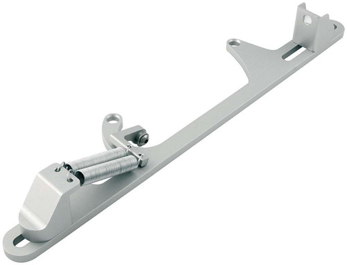 Throttle Cable Bracket - Carb Mount - Return Spring - Aluminum - Clear Anodized - Lokar Cable - Dominator Flange - Kit Throttle Cable Bracket - Carb Mount - Return Spring - Aluminum - Clear Anodized - Lokar Cable - Dominator Flange - Kit