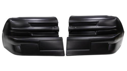Nose - 2-Piece Complete - Plastic - Black - Chevy C1500 2002 - Short Track Truck - Kit