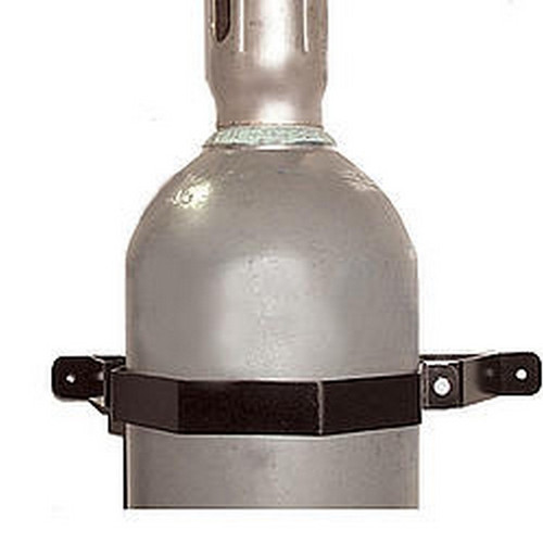 Nitrogen Bottle Holders - 9-1/8 in ID - Steel - Black Powder Coat - Pair